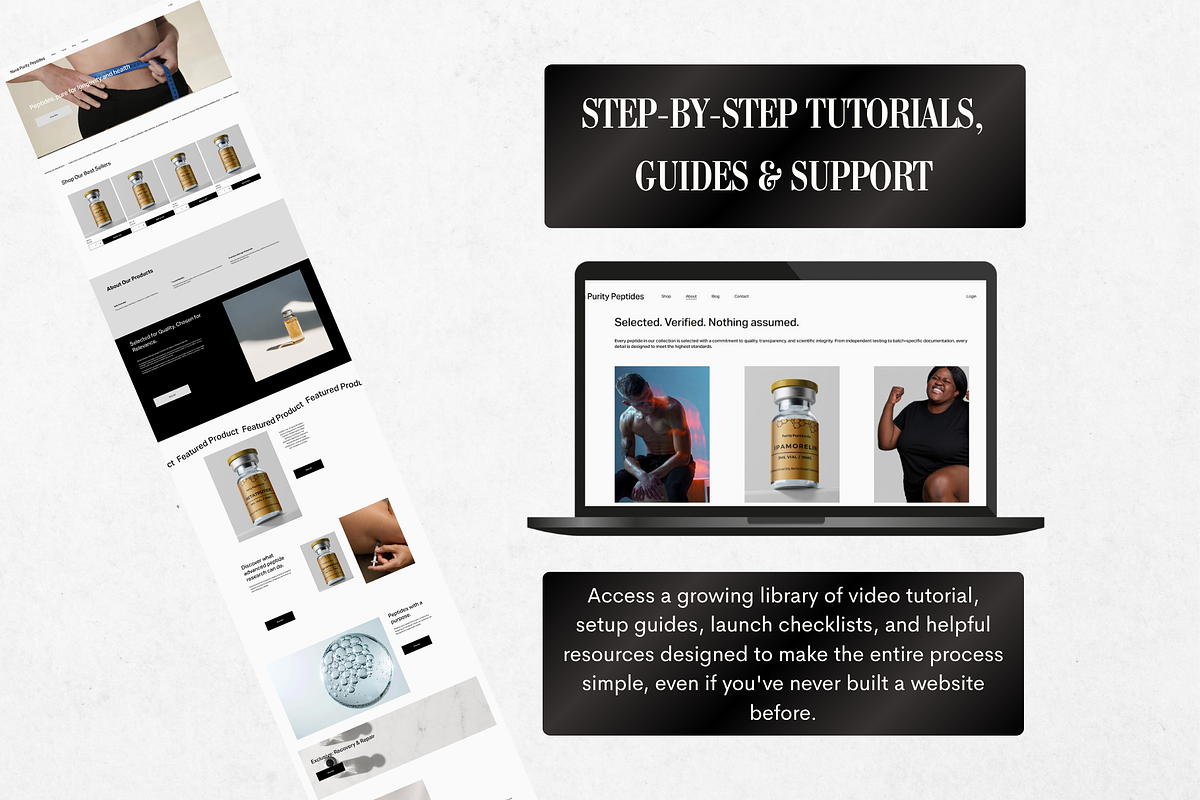 Nova Squarespace Peptide Website, a Squarespace Template by Templatelabsdesign (Photo 6 of 16)