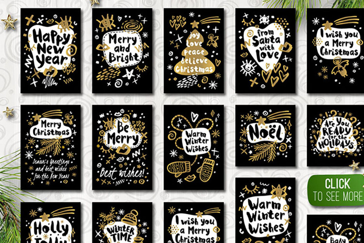 Gold, Black, White, Christmas, an Object Graphic by Iraida_Bearlala (Photo 6 of 10)