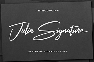 Julia Signature, a Handwritten Font by Abo Daniel Studio
