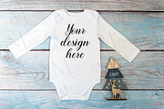 Christmas t-shirts, bodysuit mockups, a Print Template by MockupMarket (Thumbnail 23 of 27)