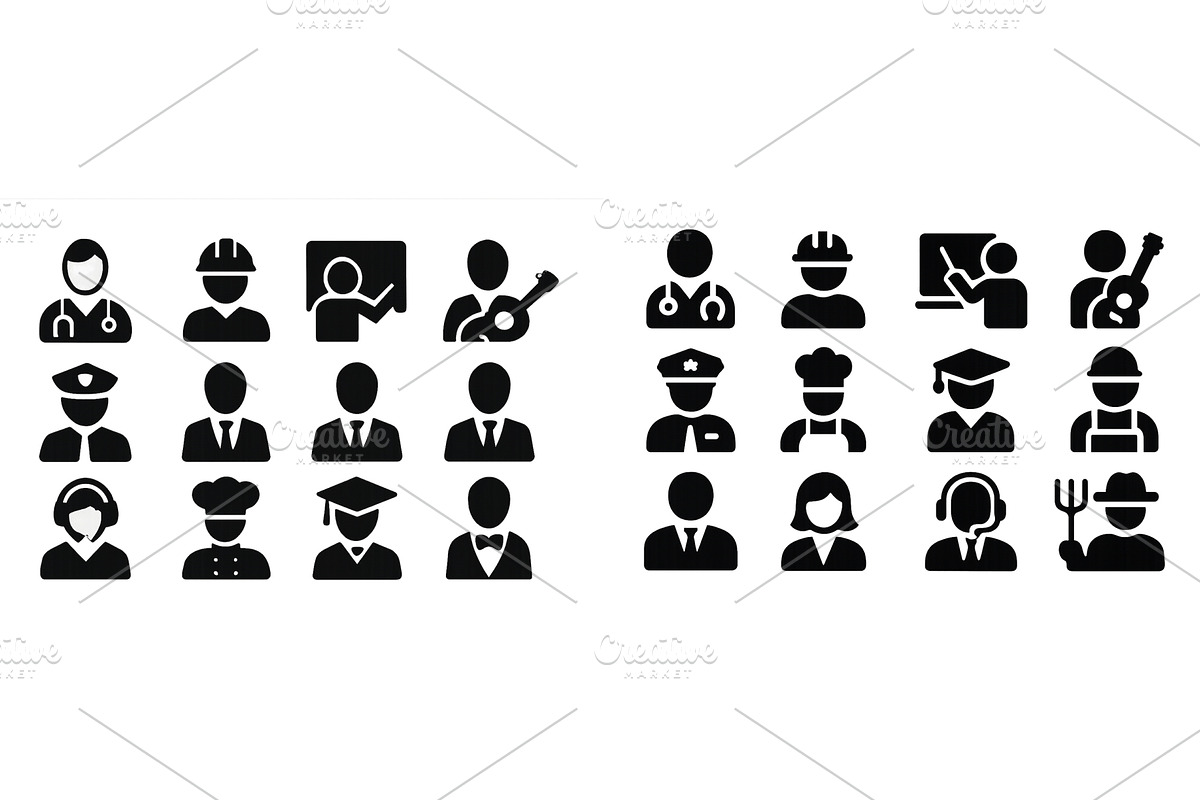 Diverse professions represented by, an Illustration by ZinetroN