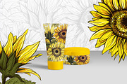 Sunflower Patterns Collection, a Pattern Graphic by ilonitta (Thumbnail 12 of 16)