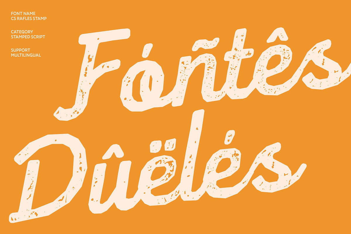CS Rafles Stamp, a Script Font by Craft Supply Co. (Photo 7 of 8)