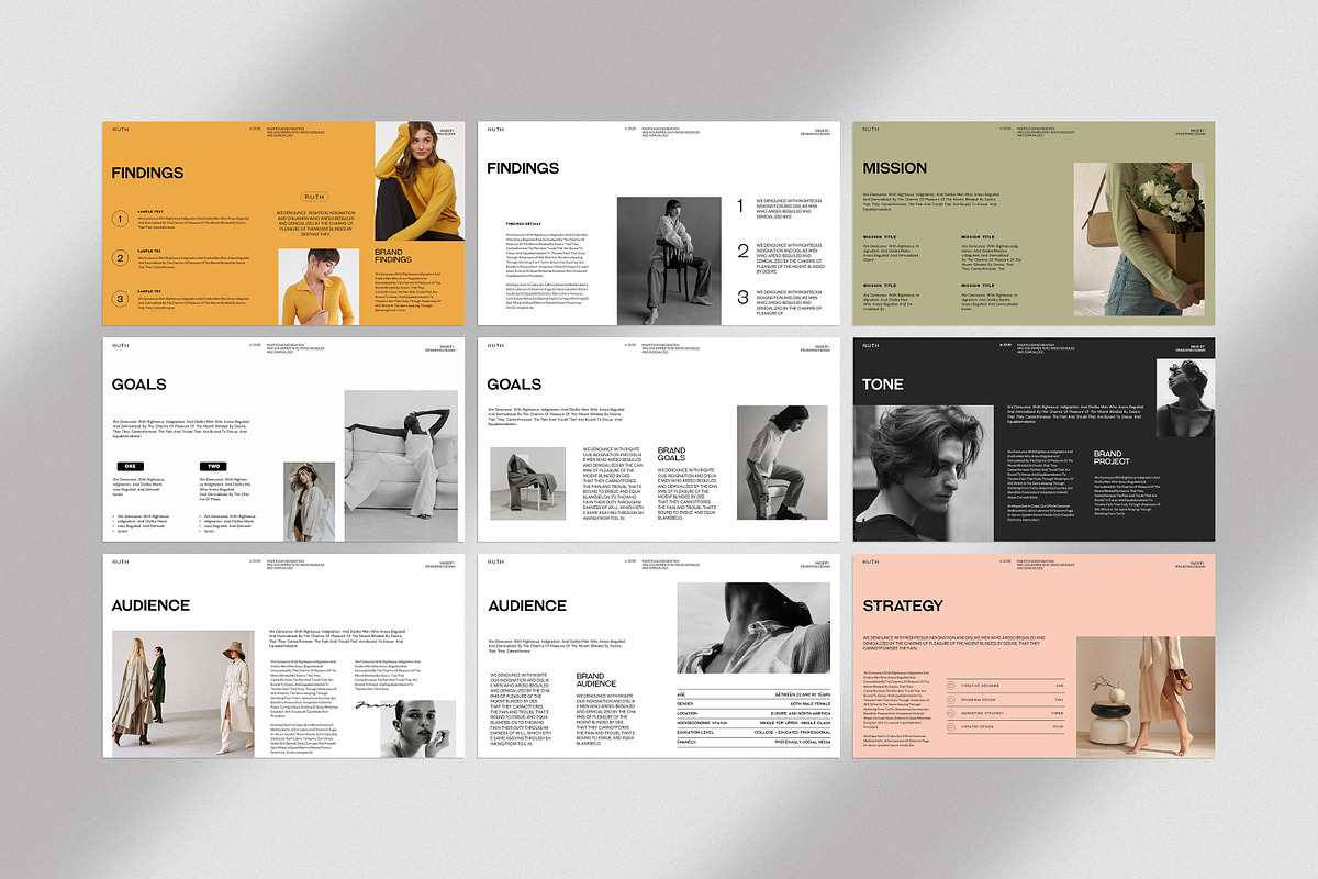 Brand Strategy Presentation Template, a Presentation Template by evgenystudio (Photo 6 of 7)