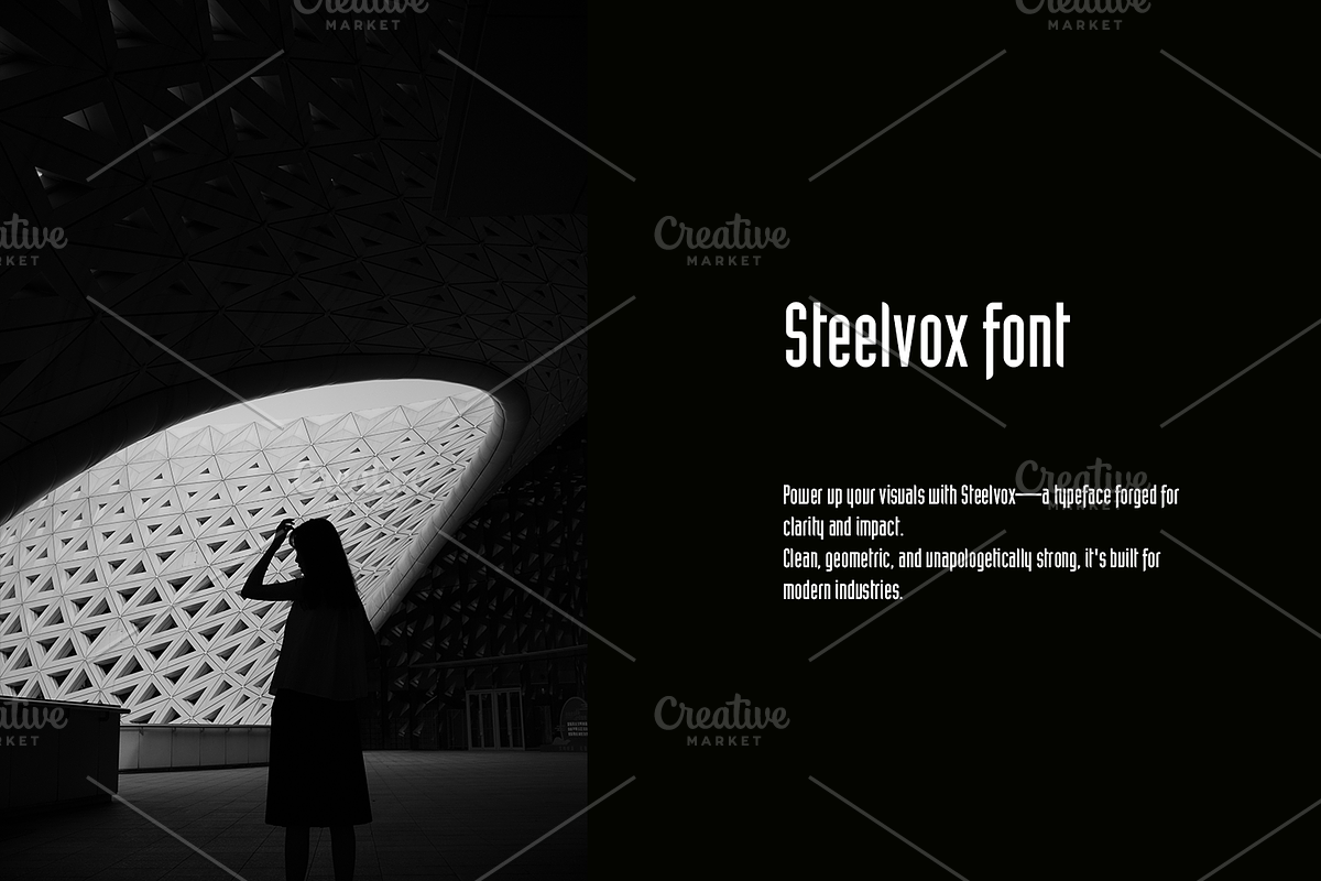 Steelvox font-Roman-0125-25, a Font by canve (Photo 2 of 2)