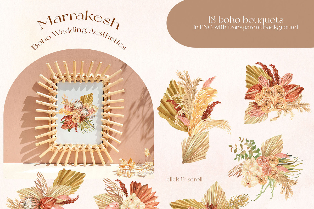 Marrakesh Boho Wedding Aesthetics, a Decorative Illustration by Catch the Dream Art (Photo 3 of 16)