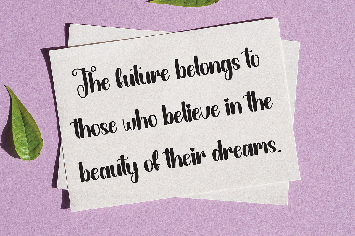 Babycute | Script Font, a Handwritten Font by Scratchones (Photo 4 of 9)