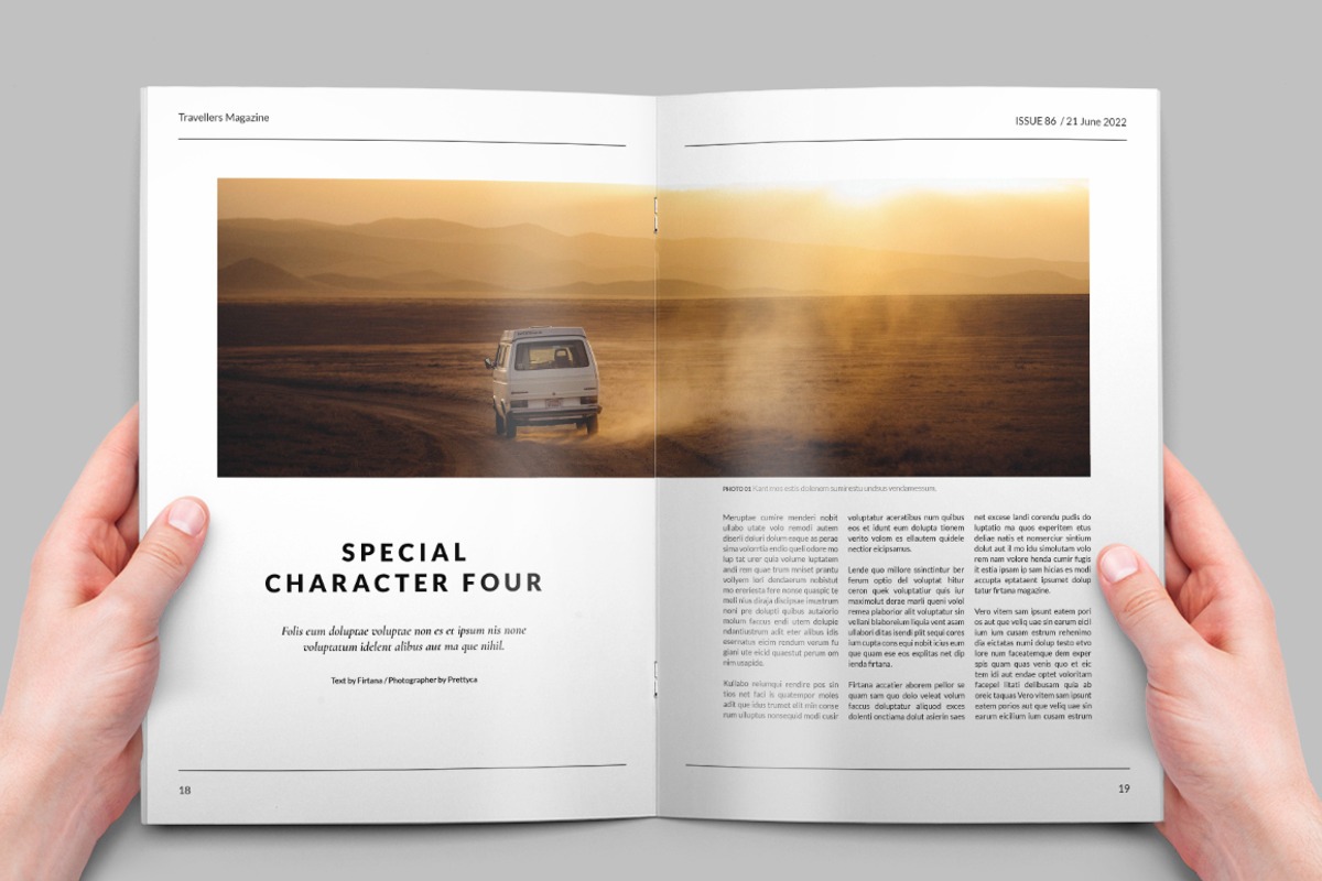 Travellers Magazine, a Magazine Template by Firtana (Photo 6 of 12)