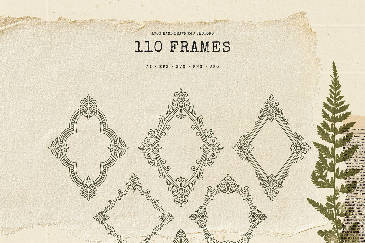 Dark Academia Frame & Ornament Kit, an Object Graphic by KetteCreate (Photo 7 of 21)