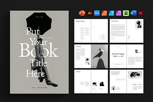 Book Title Layout Design Template, a Brochure Template by DesignCrest