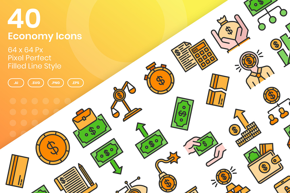 40 Economy - Filled Line, an Outline Icon by Kmg Design (Photo 1 of 2)