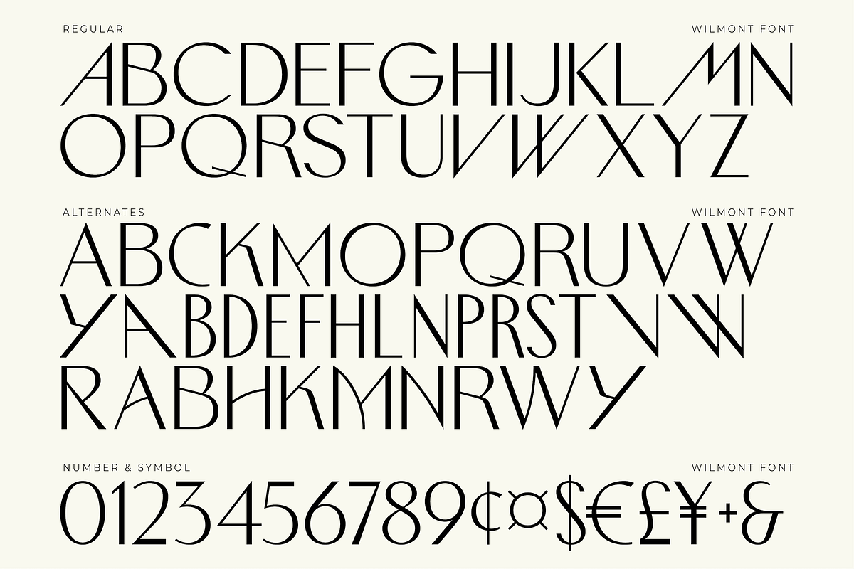 Wilmont - Elegant Ligature Font, a Sans Serif Font by Surplus Type Co (Photo 2 of 11)