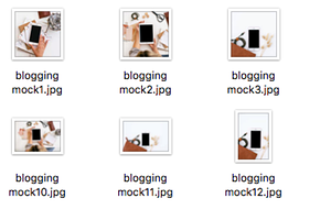 Blogging & Copywriting Mockups
