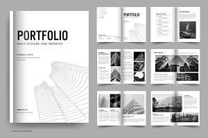 Architecture Portfolio Layout Design