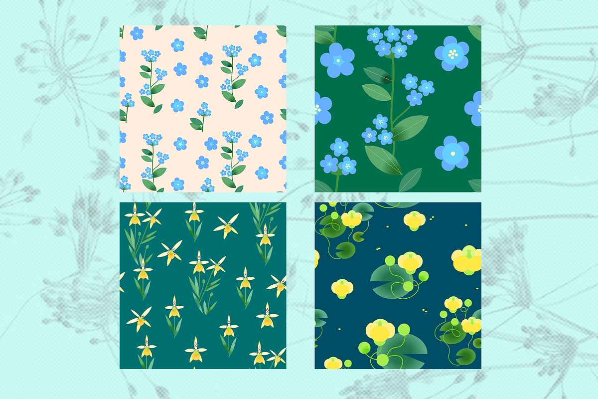 Summer flowers set – 87+ elements, a Decorative Illustration by Schumacher Shop (Photo 25 of 26)