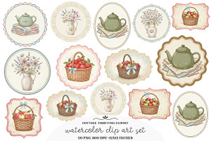 Cottage Thrifting Clipart PNG, an Illustration by GatewayDesign