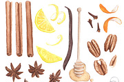 Cozy Baking Watercolor Kit, an Illustration by Instinct Design Co (Thumbnail 2 of 3)