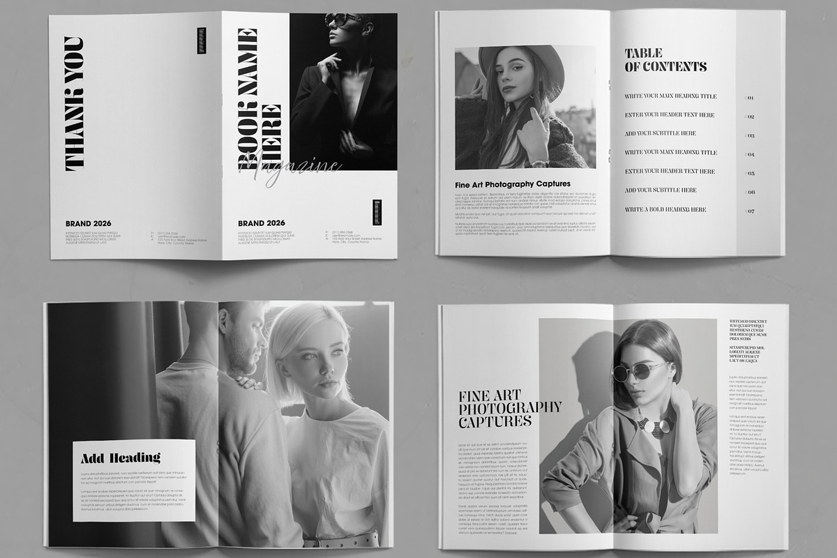 Professional Book Magazine Layout