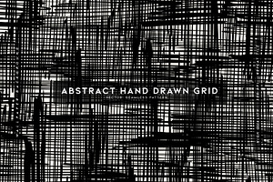 Abstract Hand Drawn Grid, a Texture Graphic by MalyskaStudio