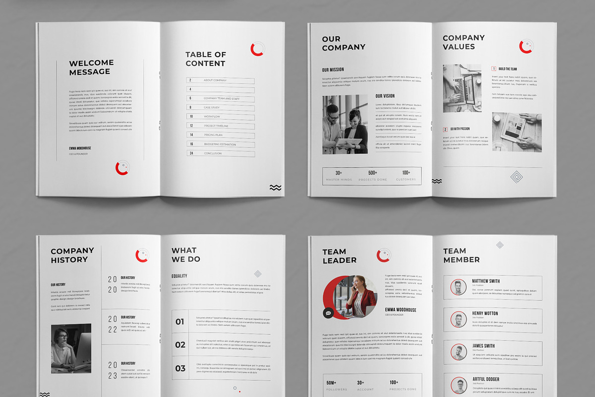 Company Profile Brochure Template, a Brochure Template by ContestDesign (Photo 2 of 3)