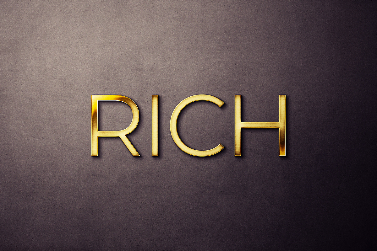 Realistic Gold Text Mockup, a Mockup by Design Squad (Photo 3 of 3)