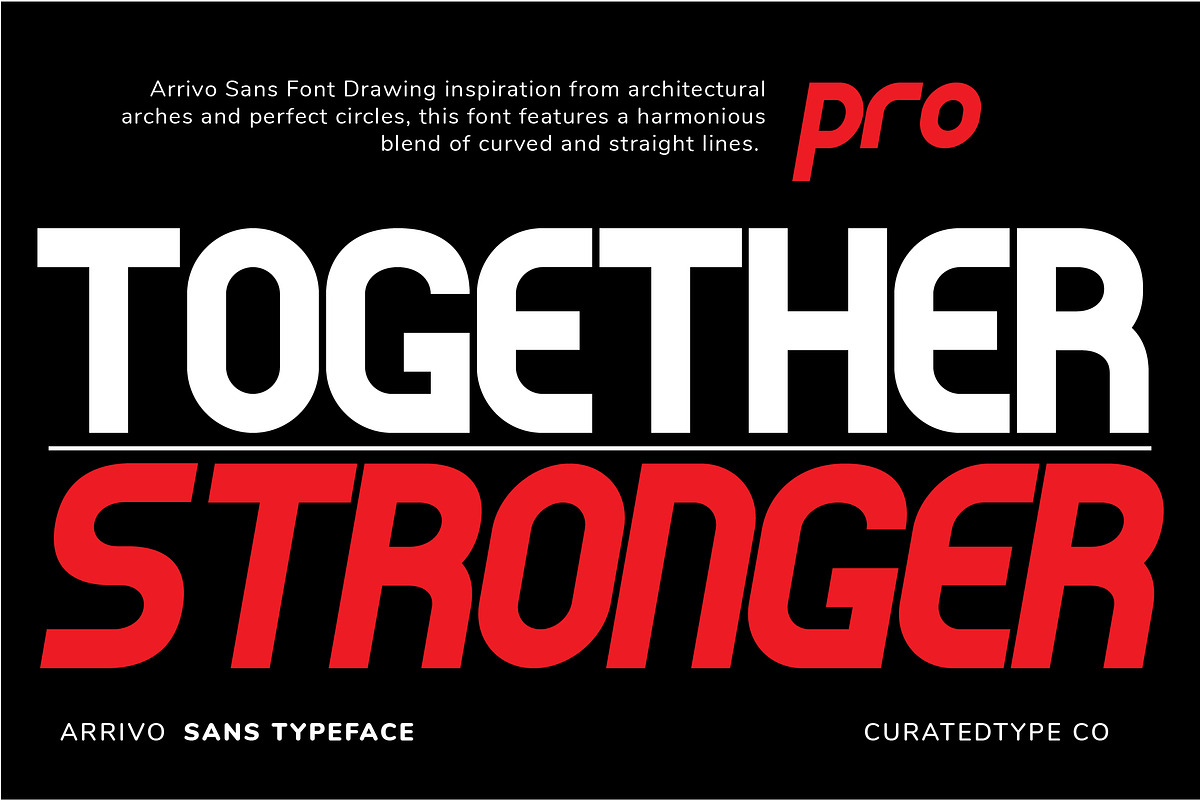 Arrivo Sans - Modern Sans Font, a Sans Serif Font by CuratedType Studio (Photo 2 of 9)