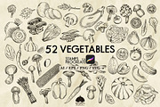 Vegetables line art + Procreate, a Food Illustration by Skliarova (Thumbnail 1 of 4)