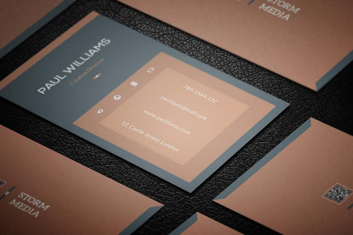 Minimal Corporate Business Card V4, a Business Card Template by PSD Storm (Photo 2 of 6)