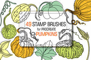 Pumpkins Stamp brushes
