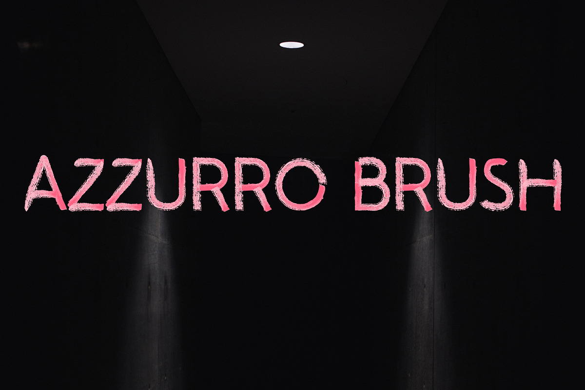 Azzurro SVG font preview 5