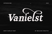 Vanielst Elegant Serif Stylistic, a Serif Font by Maulana Creative (Thumbnail 1 of 7)