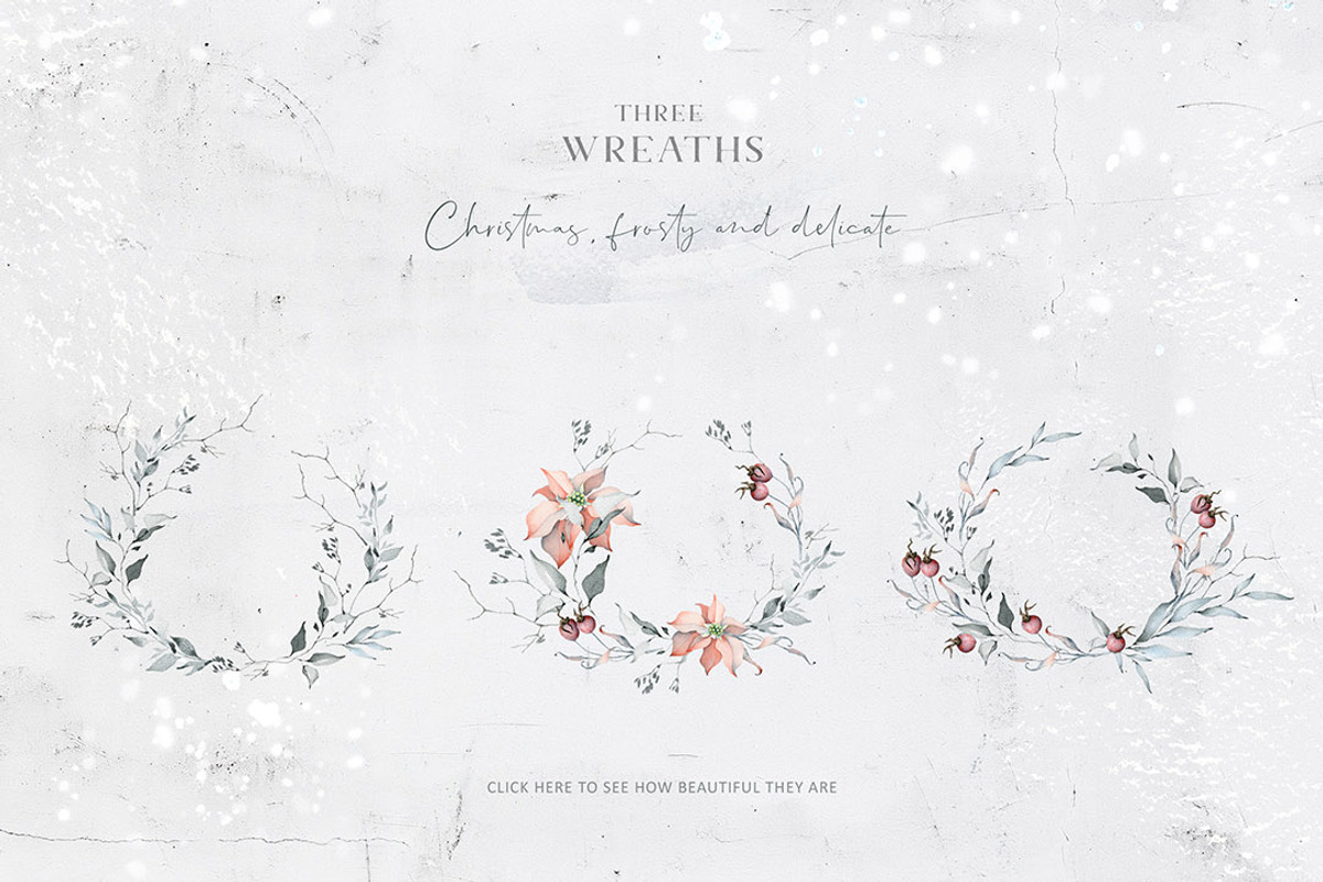 Winter Watercolors&Alphabets, a Decorative Illustration by Eva Katerina (Photo 3 of 23)