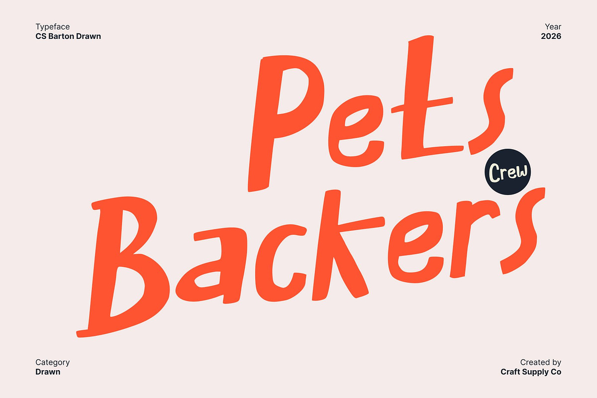 CS Barton Drawn, a Sans Serif Font by Craft Supply Co. (Photo 5 of 8)