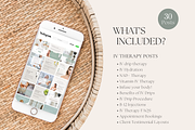IV Therapy Drip Instagram Posts, a Social Media Template by Design Lush Studio (Thumbnail 3 of 5)