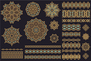 Big vector pack (borders, rosettes), a Decorative Illustration by Dainia (Thumbnail 1 of 2)