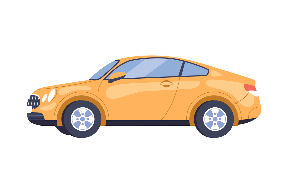 Modern cars side view set, a Transportation Illustration by Good Studio (Photo 3 of 4)