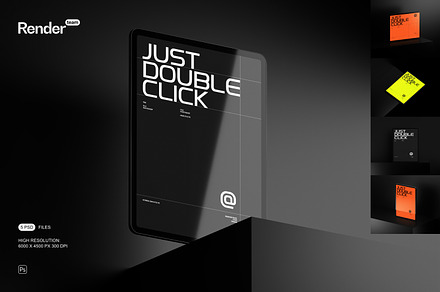 iPad Pro 12.9 Mockup Set, an iPad Mockup by Renderteam