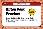 Gilton | Display Font Family, a Sans Serif Font by Jolicia Type (Thumbnail 6 of 17)