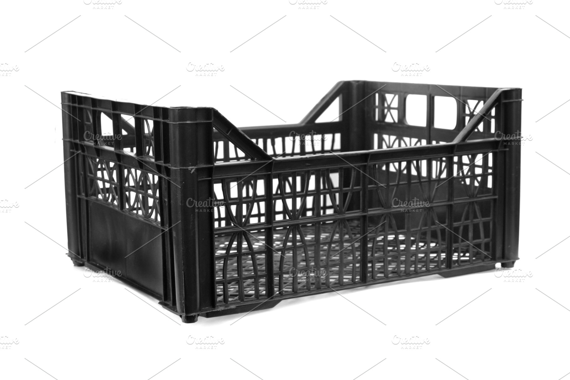 Plastic box isolated on white, a Photo by saiko3p
