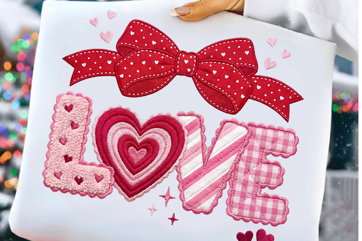 Glitter Crochet Yarn Valentine Png, an Illustration by Craft Nest (Photo 1 of 5)