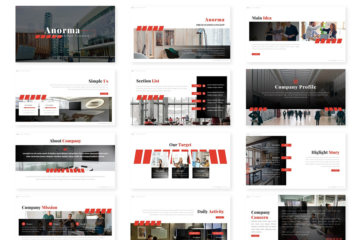 Anorma - Powerpoint Template, a Presentation Template by inspirasign (Photo 2 of 4)