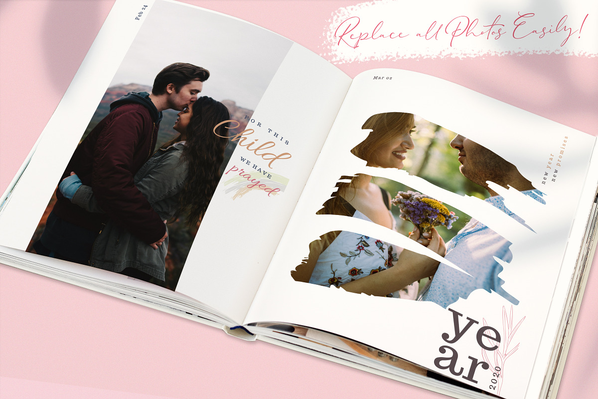 BONJOUR BEBE Pregnancy Journal, a Brochure Template by Typography Prime (Photo 7 of 15)