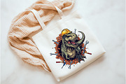 Dinosaur Png, Sublimation Design, an Illustration by Watercolor design (Thumbnail 3 of 3)