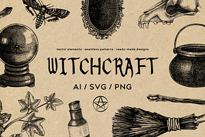 Witchcraft - Gothic Illustration Set