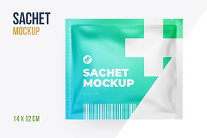 Sachet Mockup 140x120mm