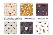 Halloween Watercolor Clipart Set, a Seasonal Illustration by ZabolotnaArt (Thumbnail 6 of 8)