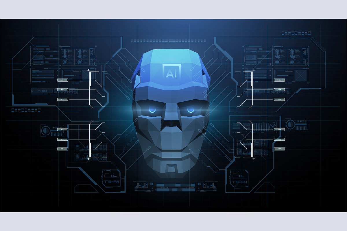 Futuristic posters AI, a Technology Illustration by Andrew_Derr (Photo 5 of 11)