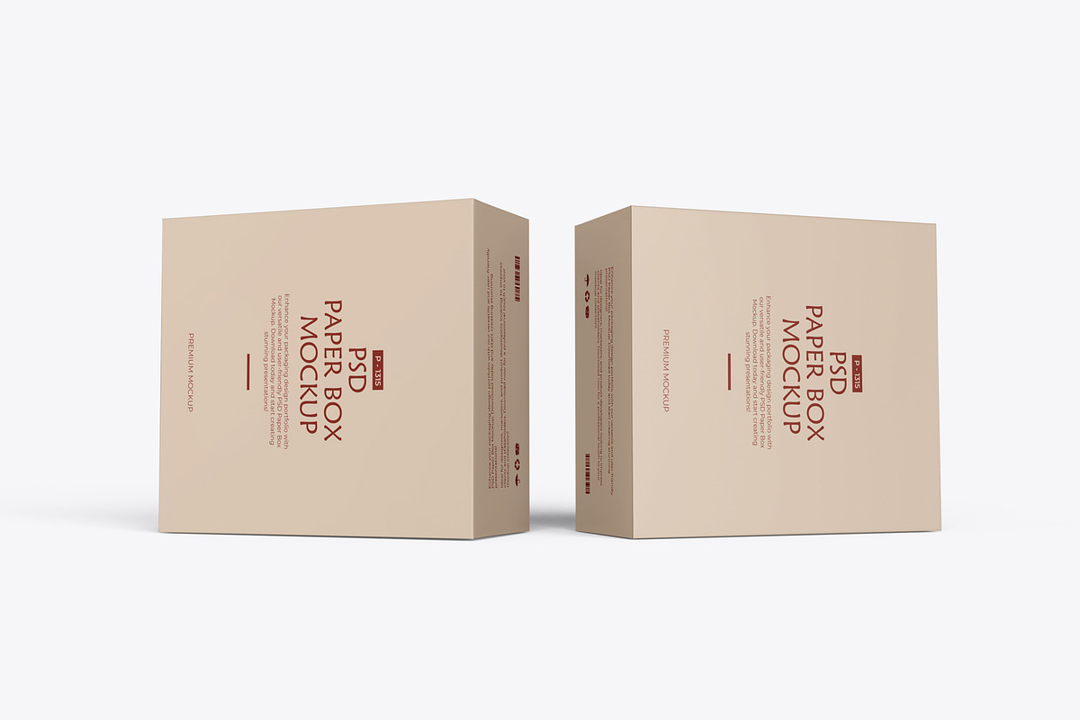 Paper Box Packaging PSD Mockup, a Packaging Mockup by Ram Studio LLC (Photo 6 of 8)