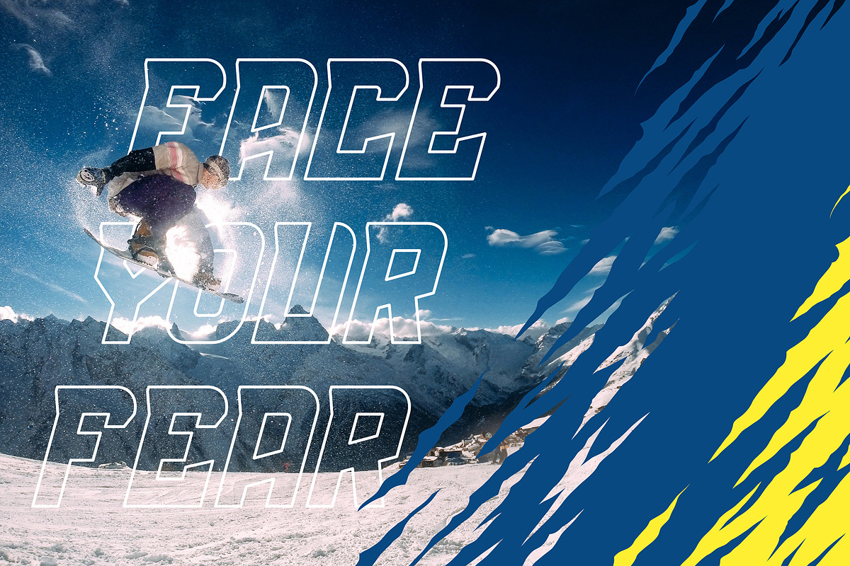 Mental Shock - Display Sport Font, a Font by Snape Design Studio (Photo 4 of 6)