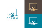 Coastal Logo Abstract Wave in Square, a Branding & Logo Template by Signatoro (Thumbnail 1 of 3)